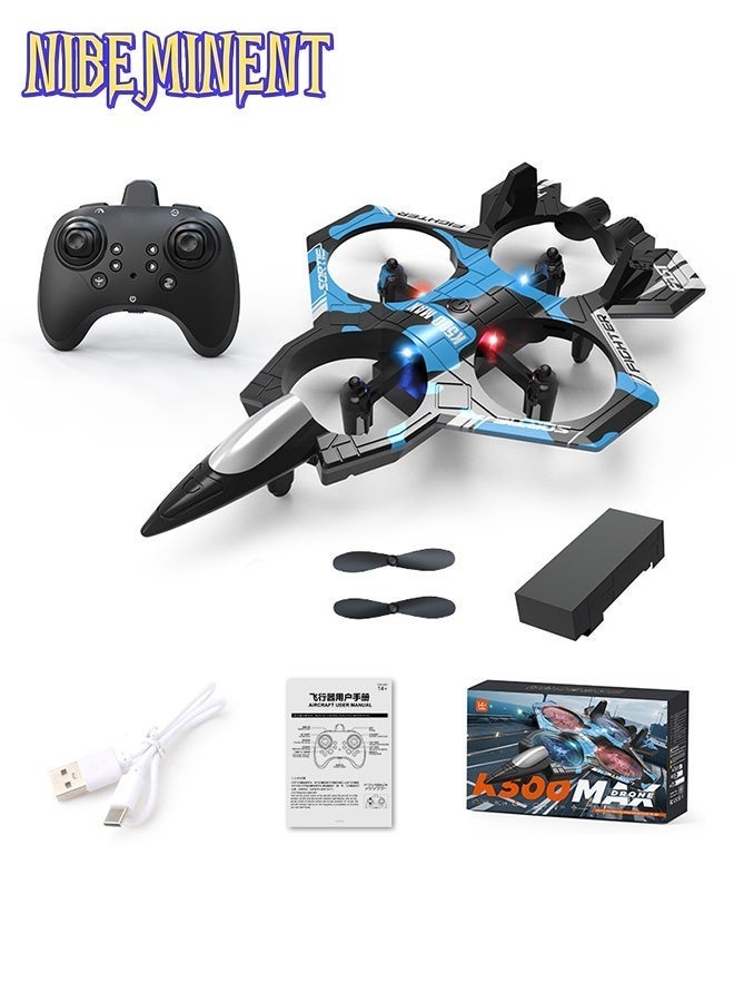 NIBEMINENT 2026 Impact-Resistant K500MAX Cool RC Airplane - Supports Throw-Start, 360° Rolls, Barometric Altitude Hold, One-Button High/Low Speed Switching, Drop-Resistant and Anti-Collision Design, Colorful LED Lights + Headless Mode, Ideal for Outdoor Flying - Image 4